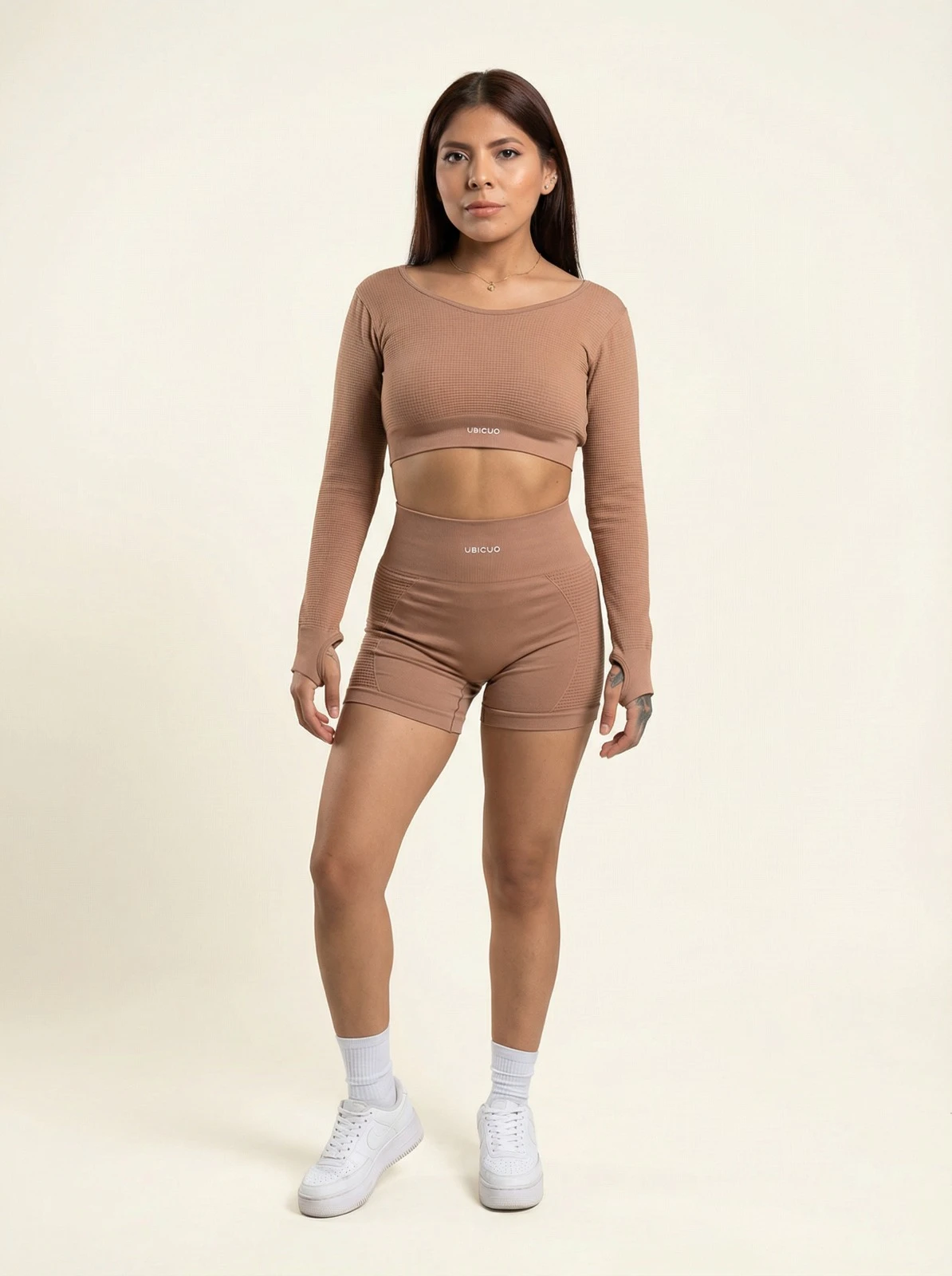 SET SHORT WAFFER 111  GRECIA NUDE