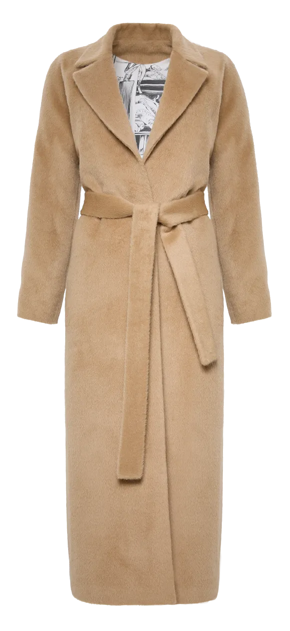 DESERT LYNX ALPACA WRAP COAT