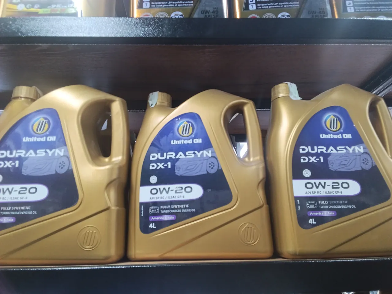 UNITED DURASYN DX-1 SAE API SP RC/ILSAC GF-6 0W20 4L
