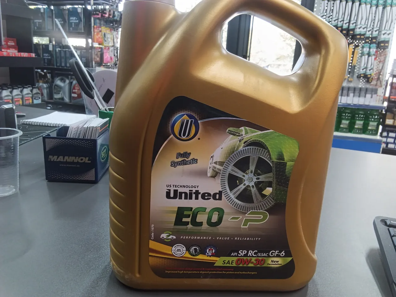 UNITED ECO-P SAE API SP RC/ILSAC GF-6 0W30 4L