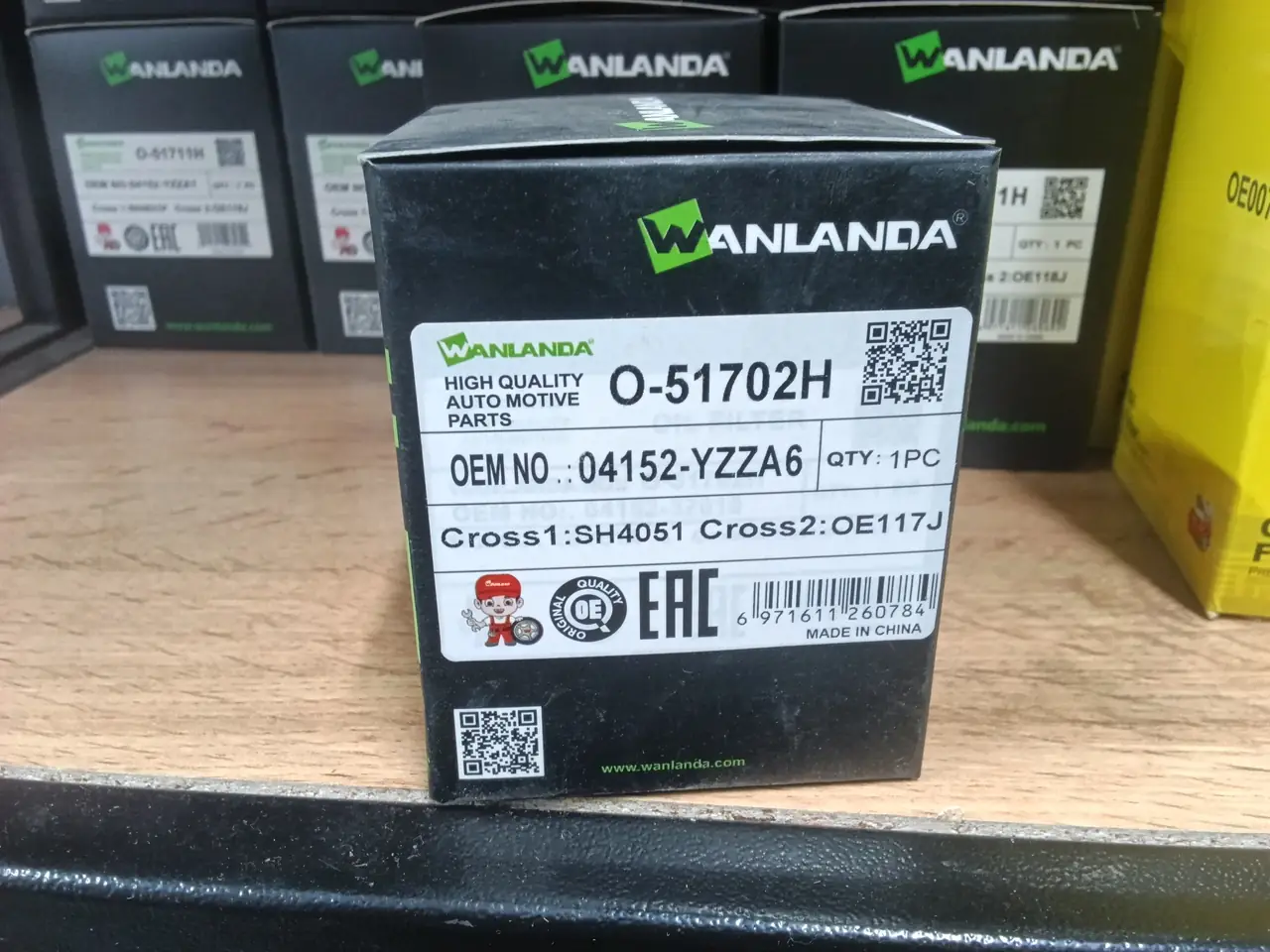 WA O-51702H 04152-YZZA6 SH4051 OE117J
