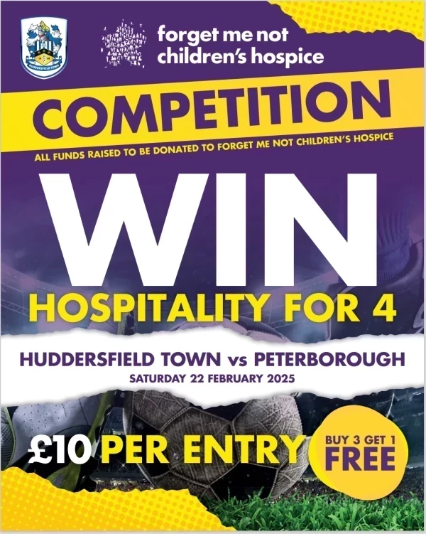 WIN Hospitality for 4 at Huddersfield Town promotional image