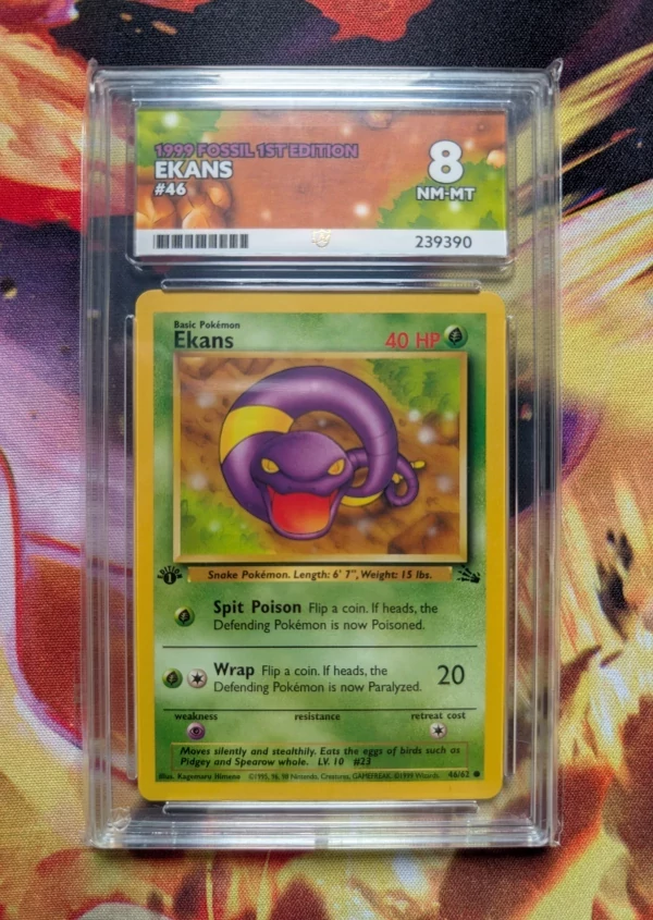 Win Ekans 1st Edition graded by ACE promotional image
