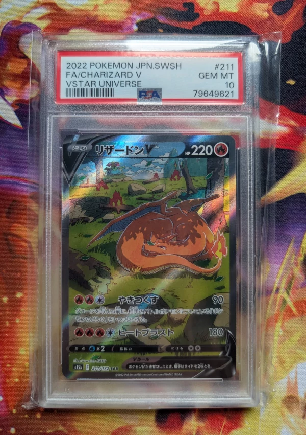 PSA 10 Charizard V VStar Universe promotional image
