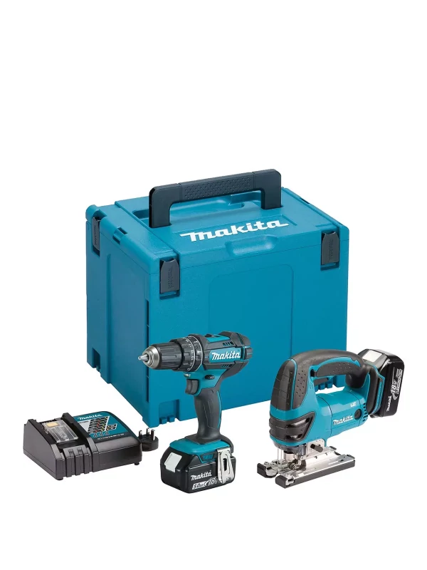 Makita 18v LXT Combi Drill & Jigsaw promotional image