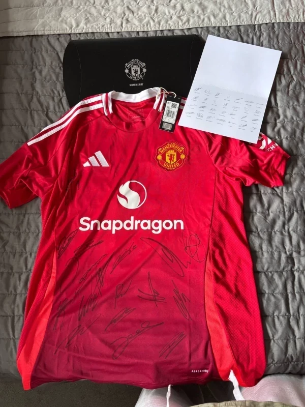 Signed Manchester United Football Club Shirt promotional image