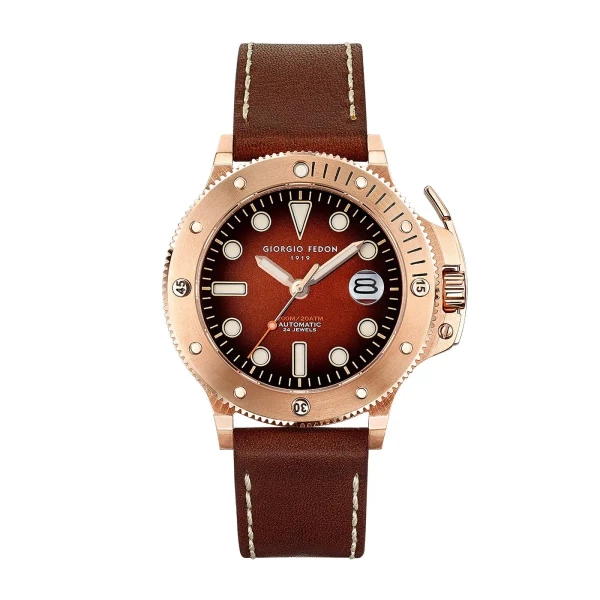 Giorgio Fedon Aquamarine Rose Gold Watch promotional image