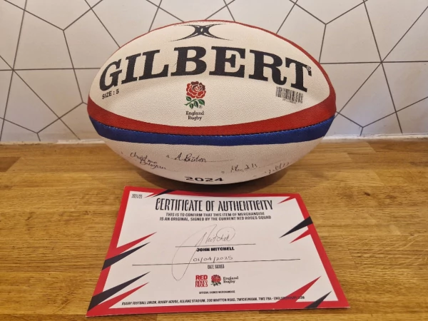 England Red Roses Signed Gilbert Ball promotional image
