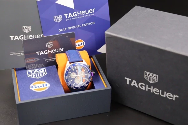 Win a Tag Heuer F1 Gulf special edition promotional image
