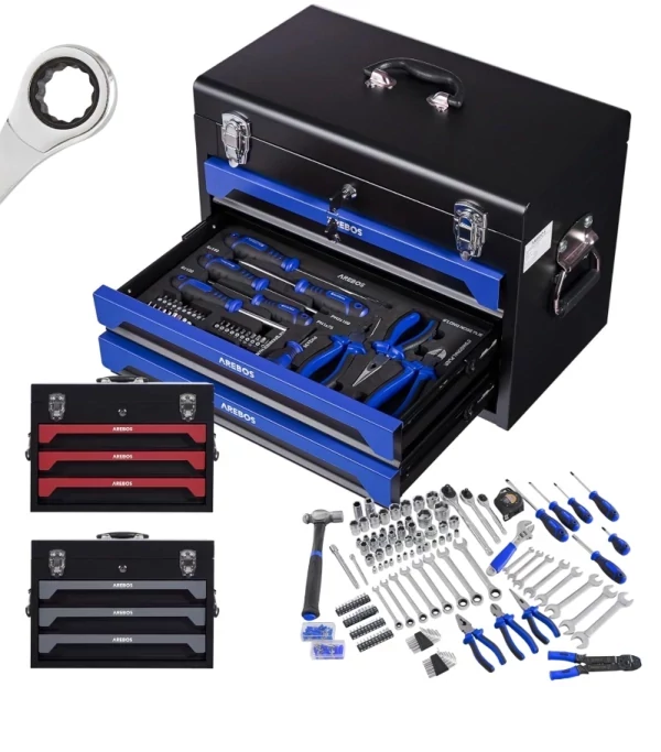 Arebos Tool Box Including 172-Piece Tool Set promotional image