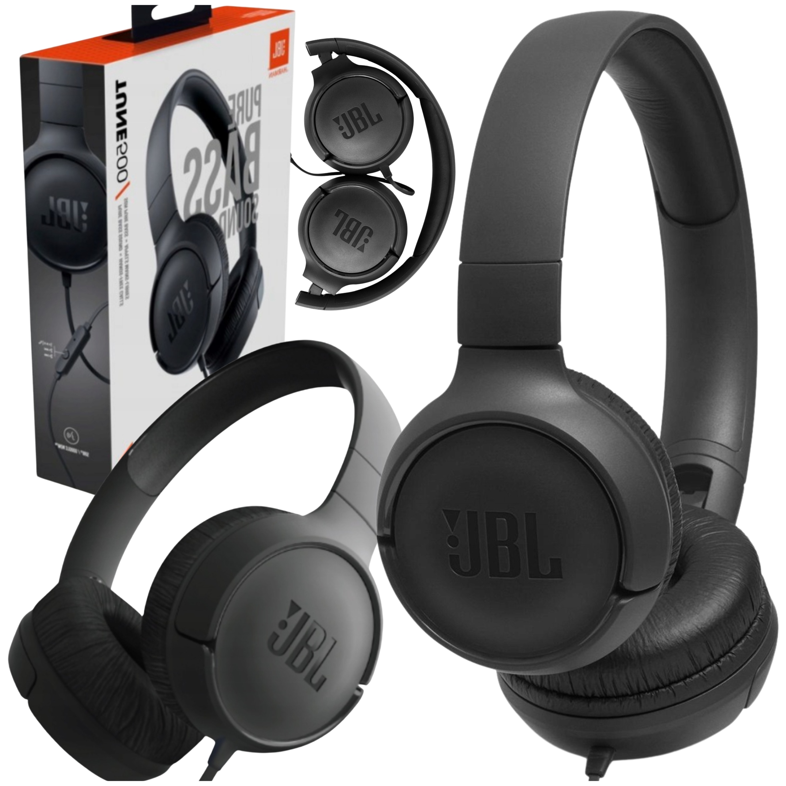 Słuchawki nauszne JBL Tune 500 - widok panelu sterowania