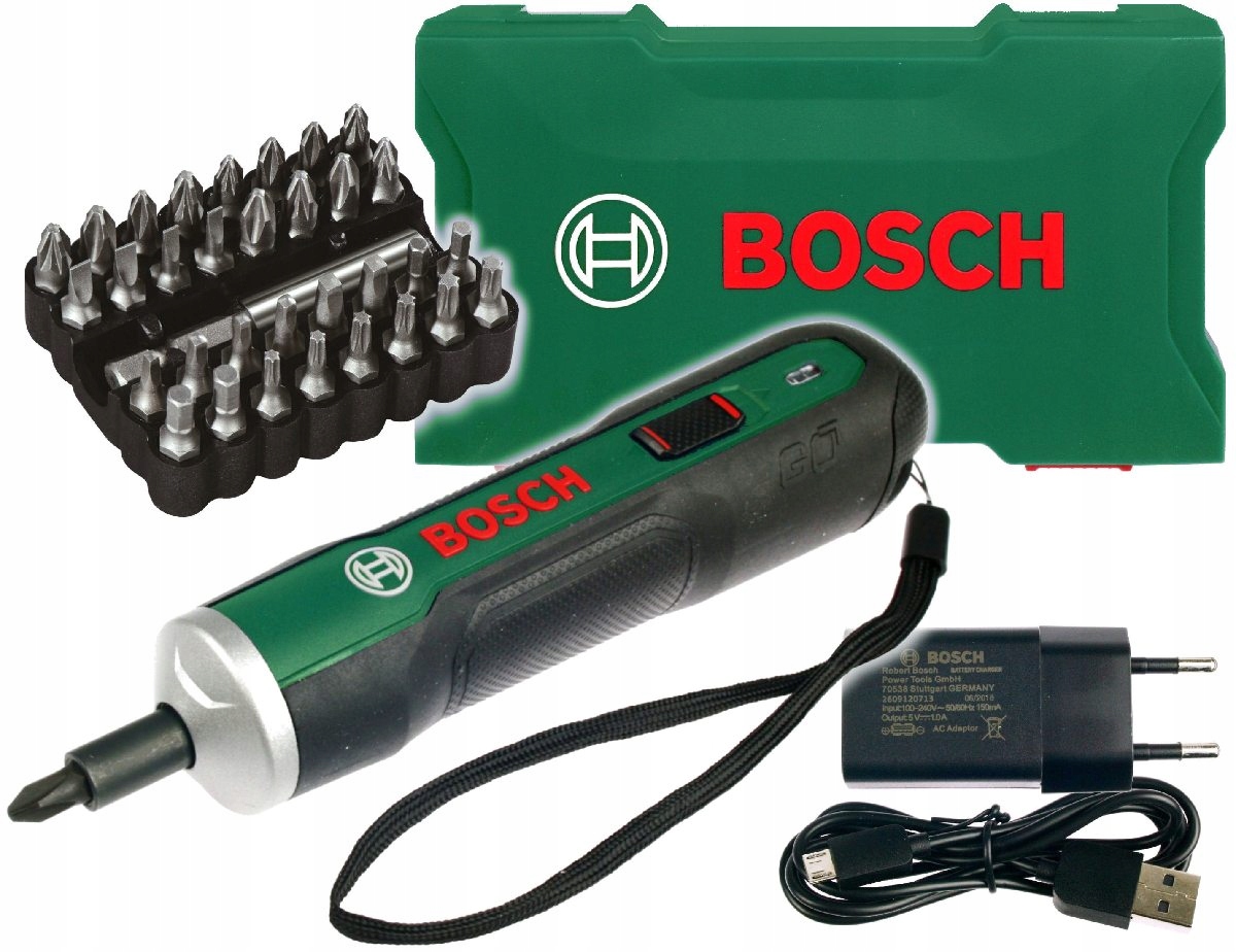 Wkrętarka Bosch PushDrive - widok boczny prezentujący design