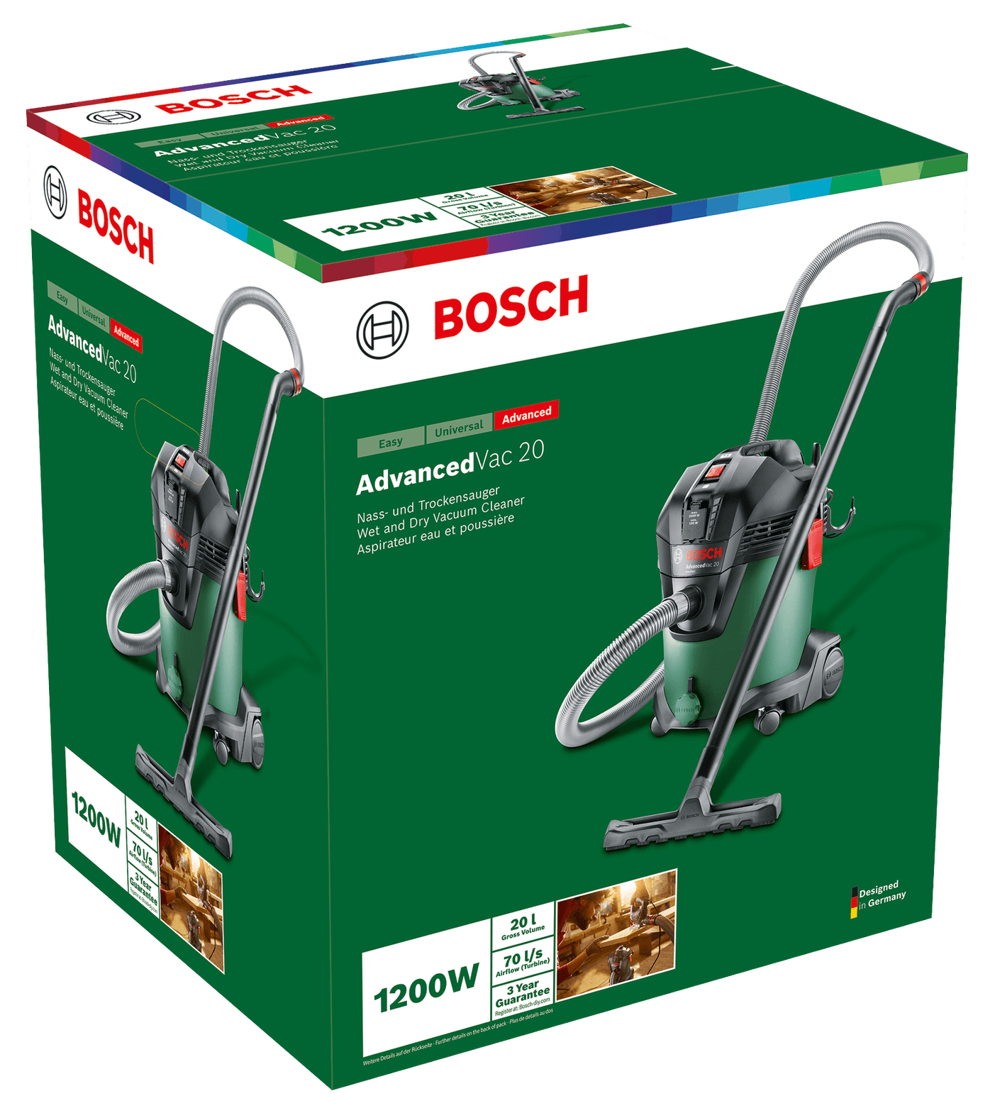 Odkurzacz Bosch AdvancedVac 20 z akcesoriami
