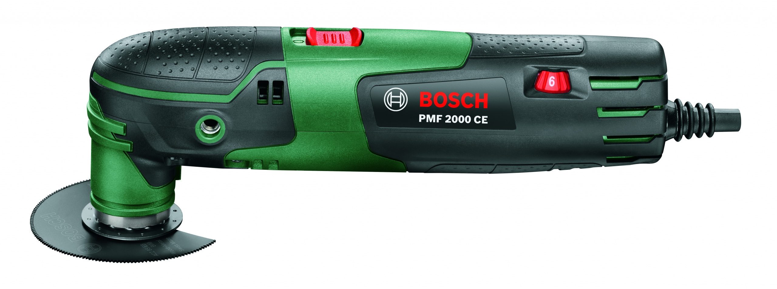 Narzędzia Bosch PMF 2000 C - widok uchwytu, gotowe do pracy