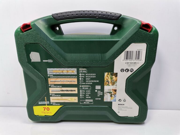 Końcówki wkręcające i klucze nasadowe Bosch X-Line w walizce
