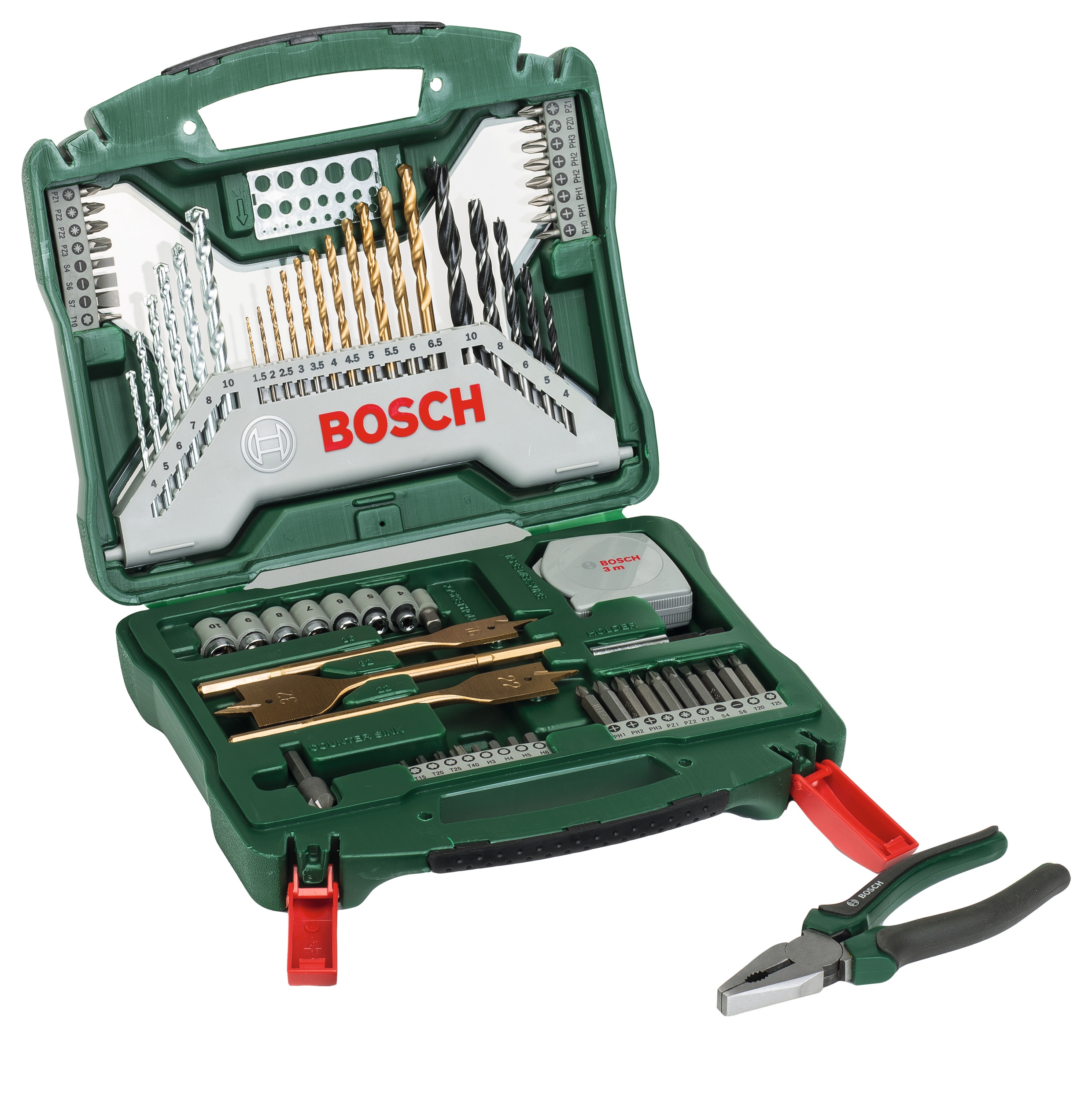 Zestaw wierteł i bitów Bosch X-Line 70-cz w walizce