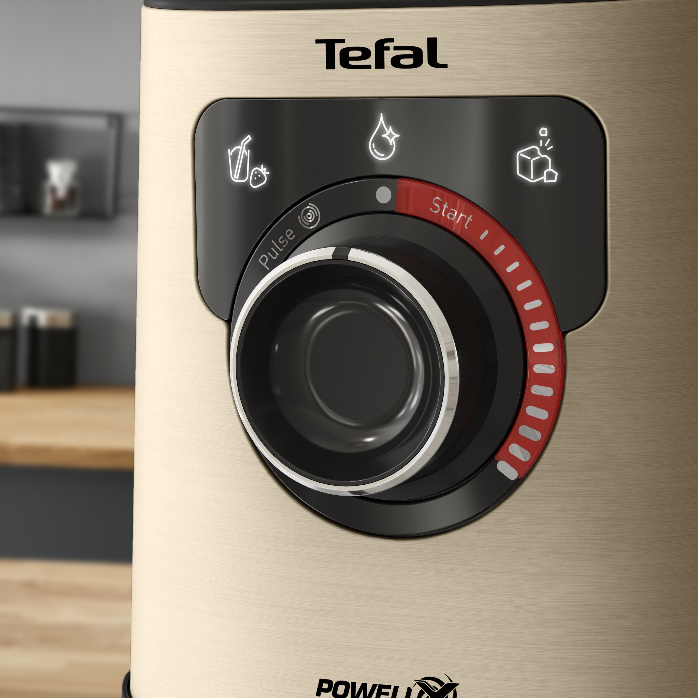 Złoto-czarny design Blender Kielichowy Tefal B871A31