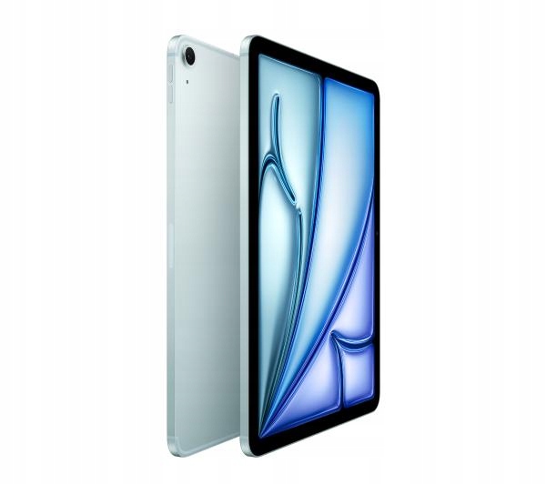 Tablet Apple iPad Air 11 cali w kolorze niebieskim - widok z tyłu
