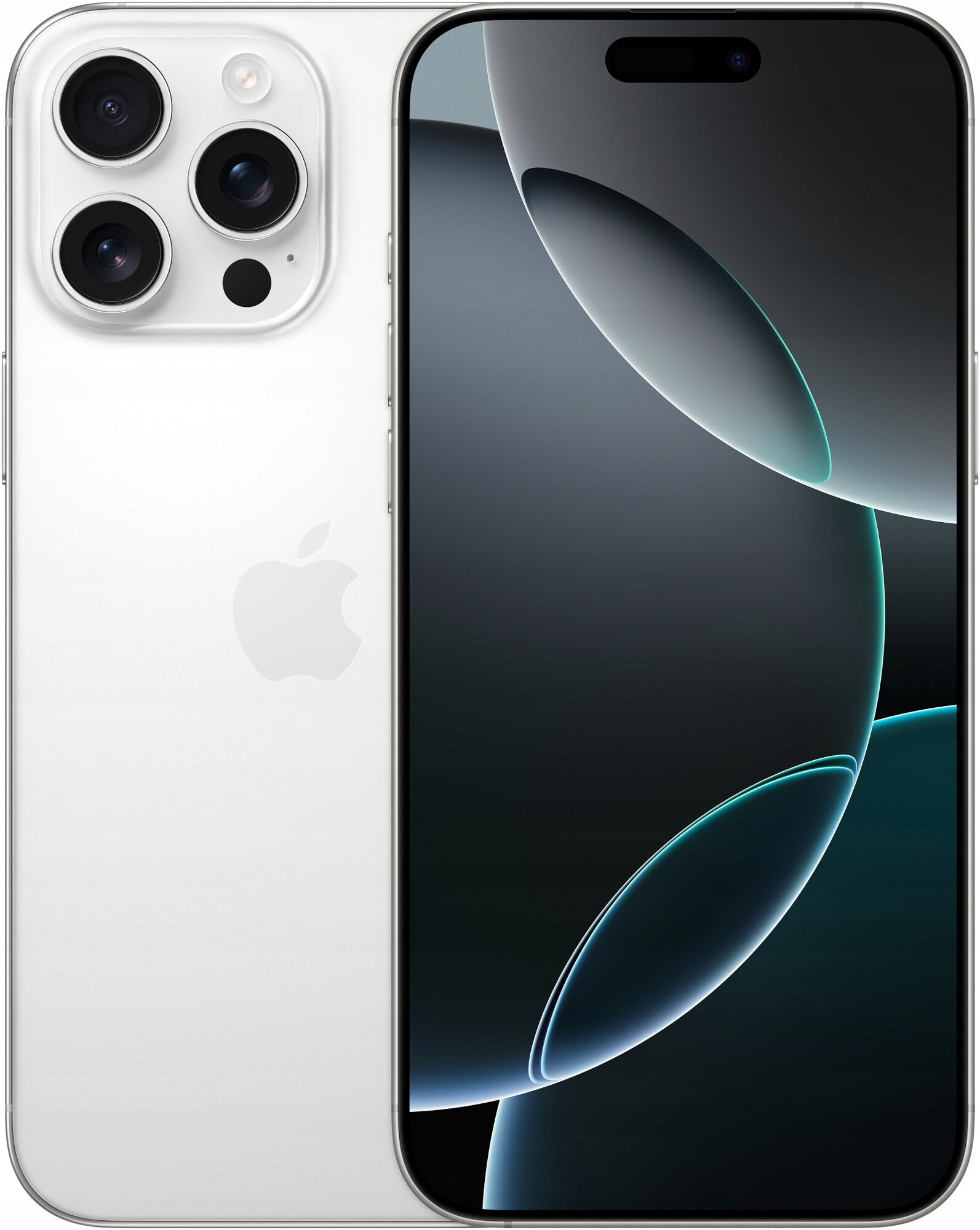 iPhone 16 Pro Max - widok z przodu, silnik bojowy A18 Pro
