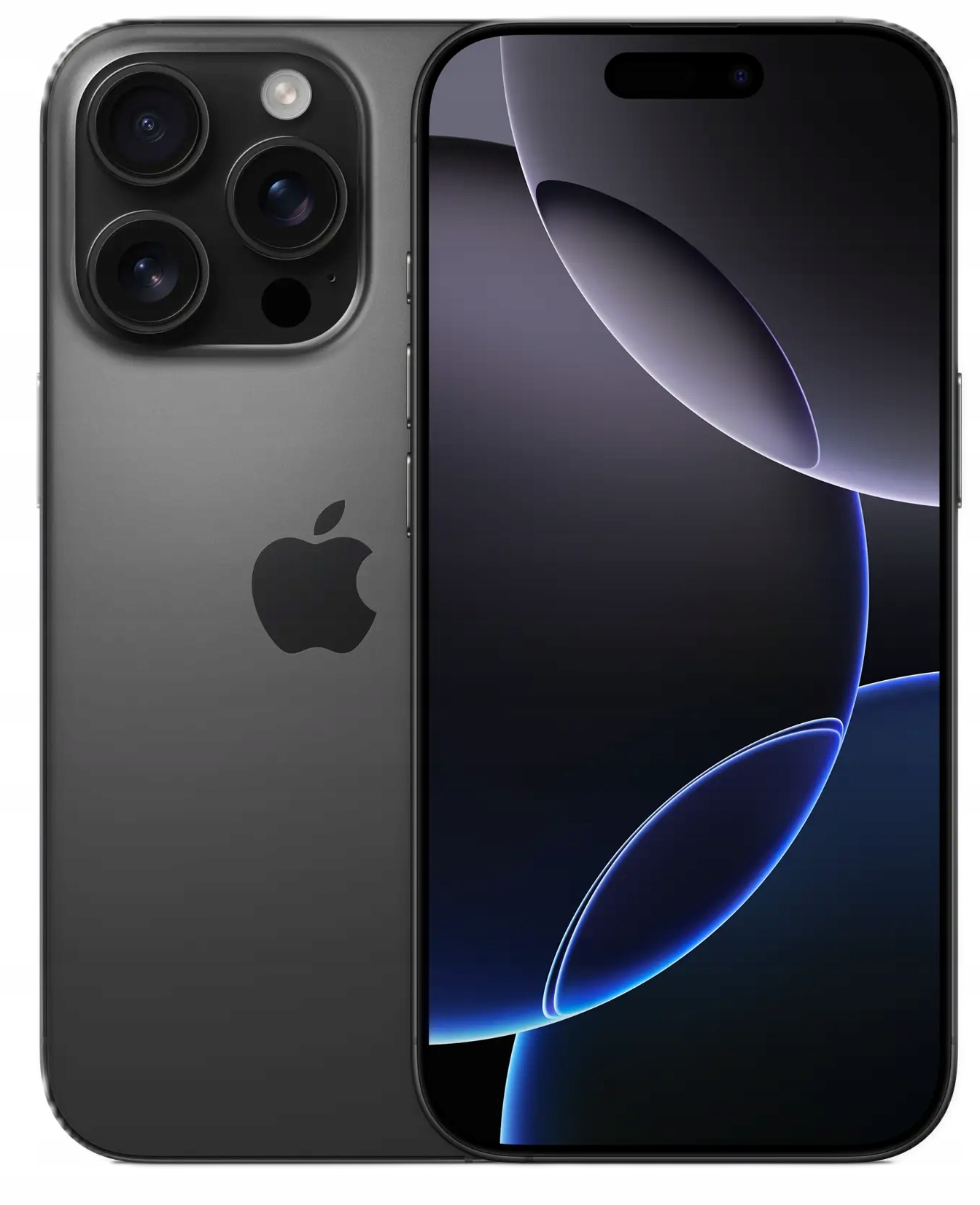 Smartfon Apple iPhone 16 Pro - widok z przodu z włączonym ekranem