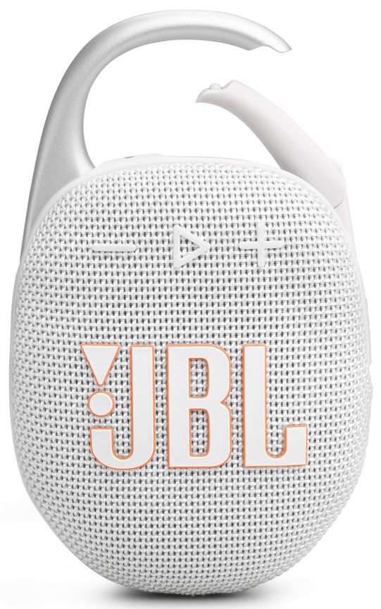 JBL CLIP5 WHT głośnik przenośny Bluetooth biały - odporny na wodę i pył