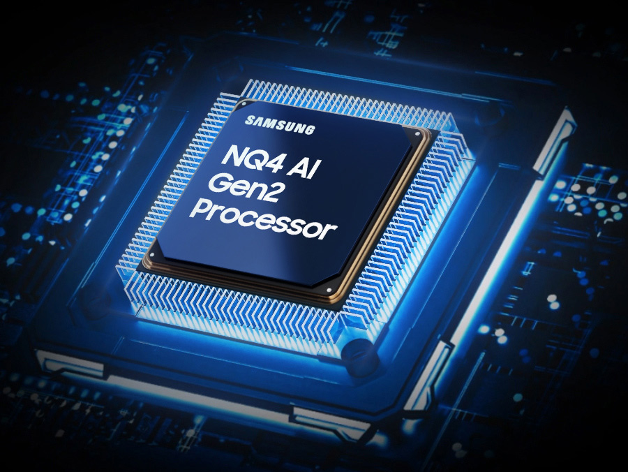 Zbliżenie na ekran Samsung QLED z certyfikacją PANTONE