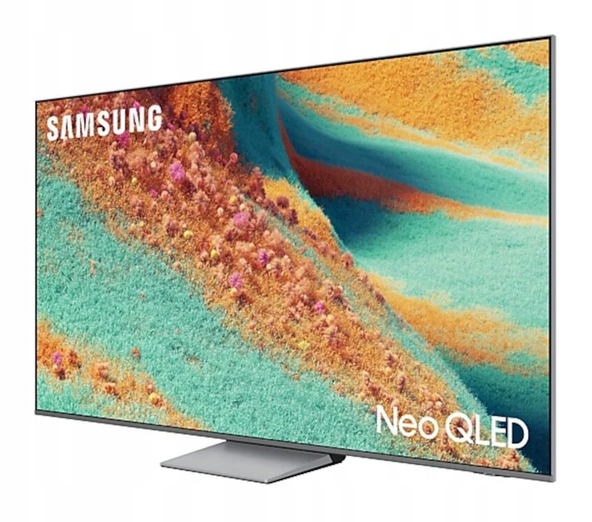 Elegancki, srebrny design telewizora Neo QLED.
