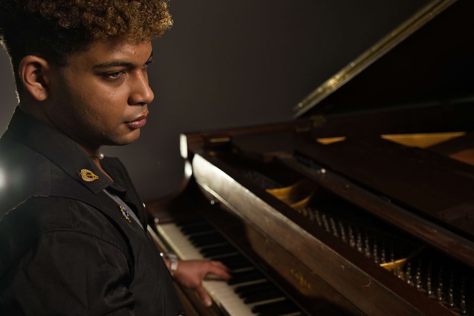 Musician performing