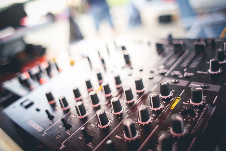 DJ mixing panel
