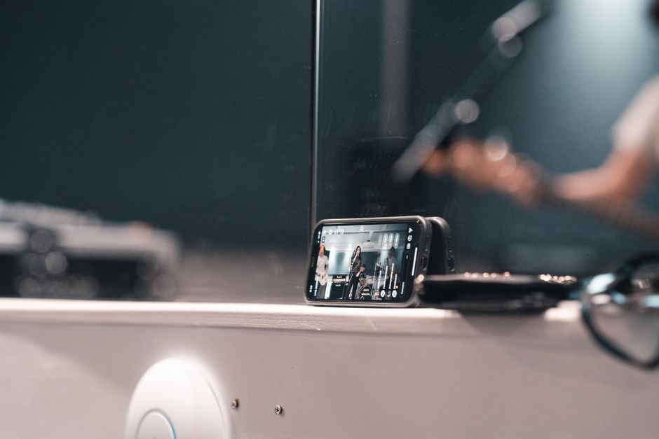 Smartphone recording live band