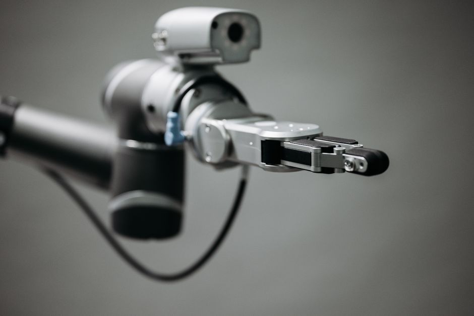 Close-up of a robotic arm showcasing advanced technology