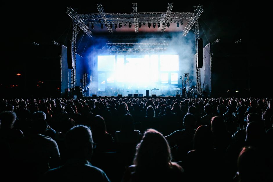 Live music concert audience