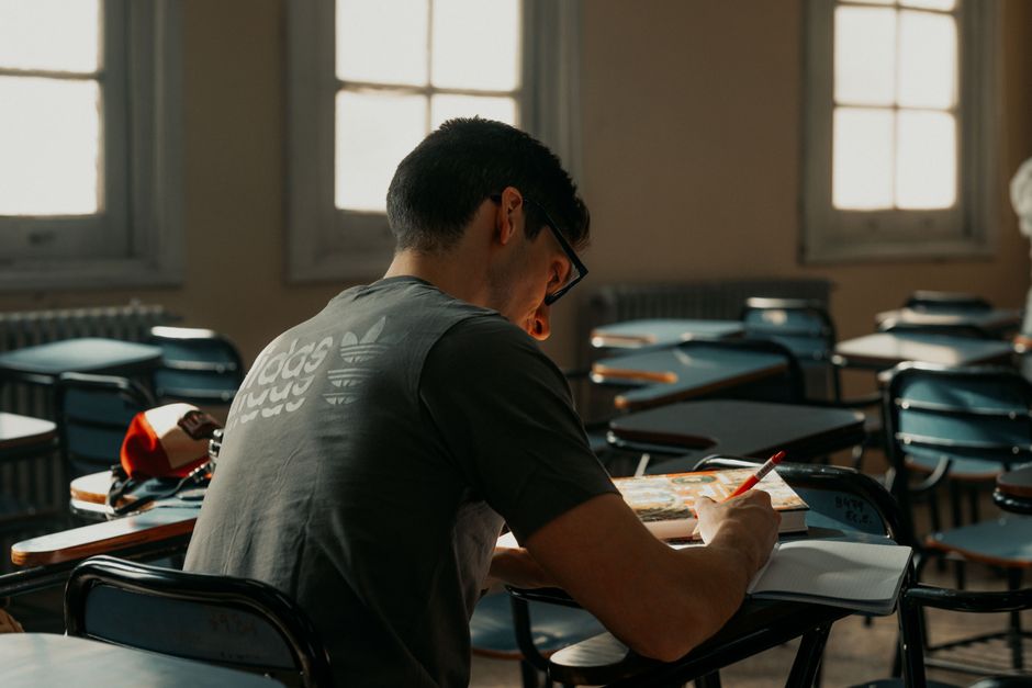 Focused student