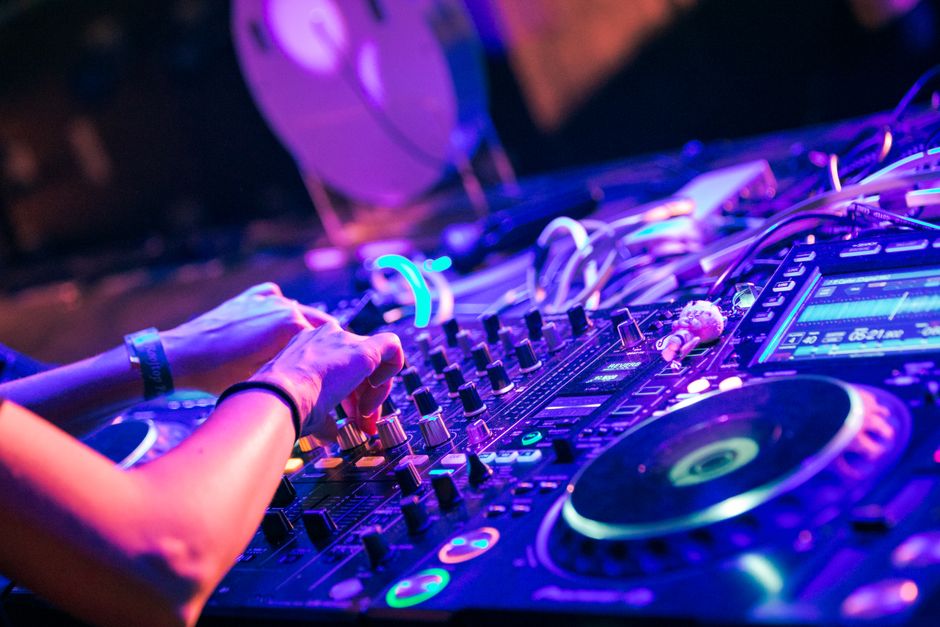DJ at nightclub