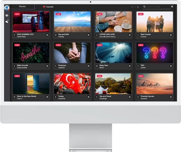 Audio social rooms
