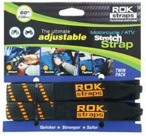 ROK Straps ROK-ST 450 MC HD 60 1 BLACK/ORG.STRIPES NOIR/ORG