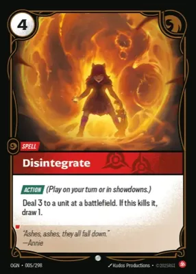 Disintegrate