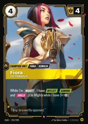 Fiora, Victorious