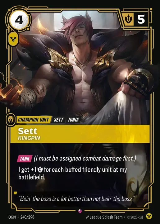 Sett, Kingpin