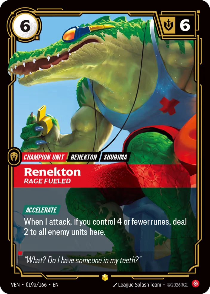 Renekton, Rage Fueled