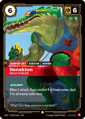 Renekton, Rage Fueled