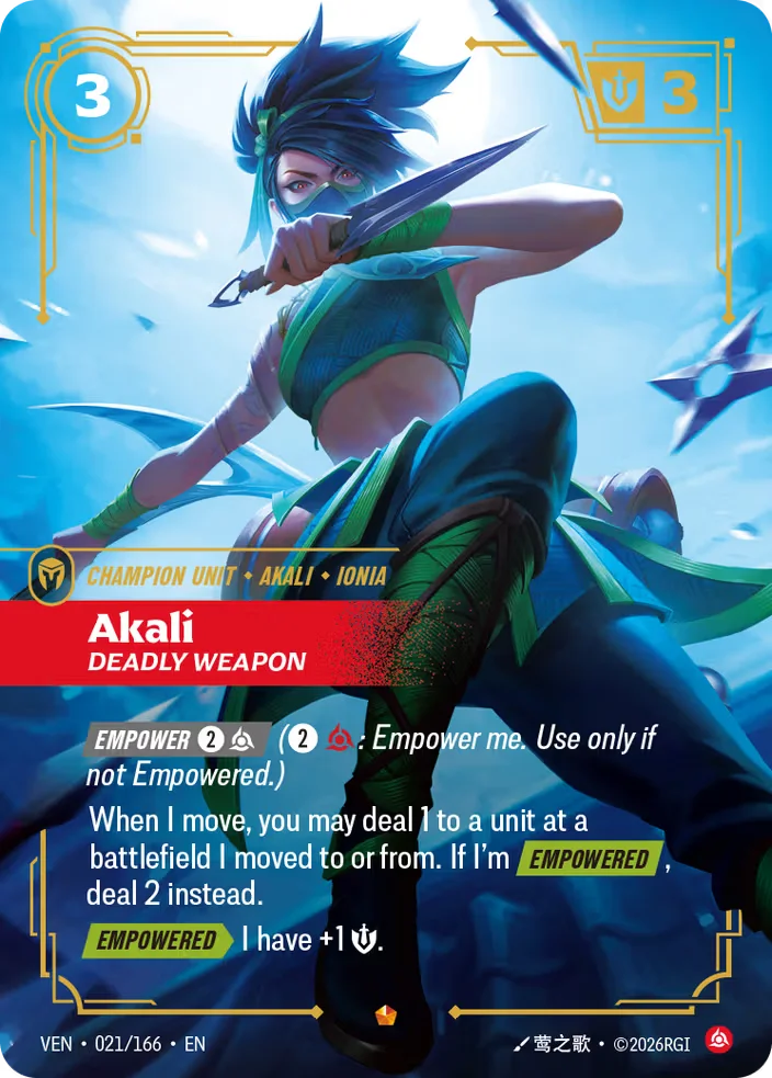 Akali, Deadly Weapon