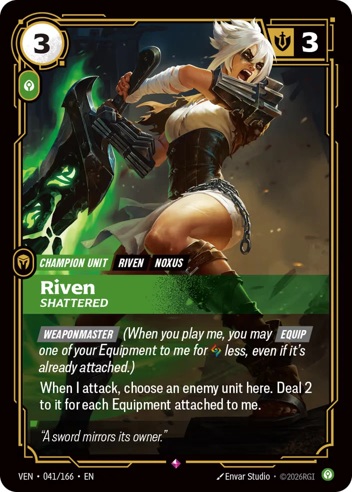 Riven, Shattered