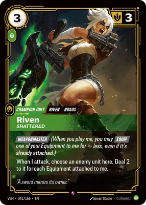 Riven, Shattered