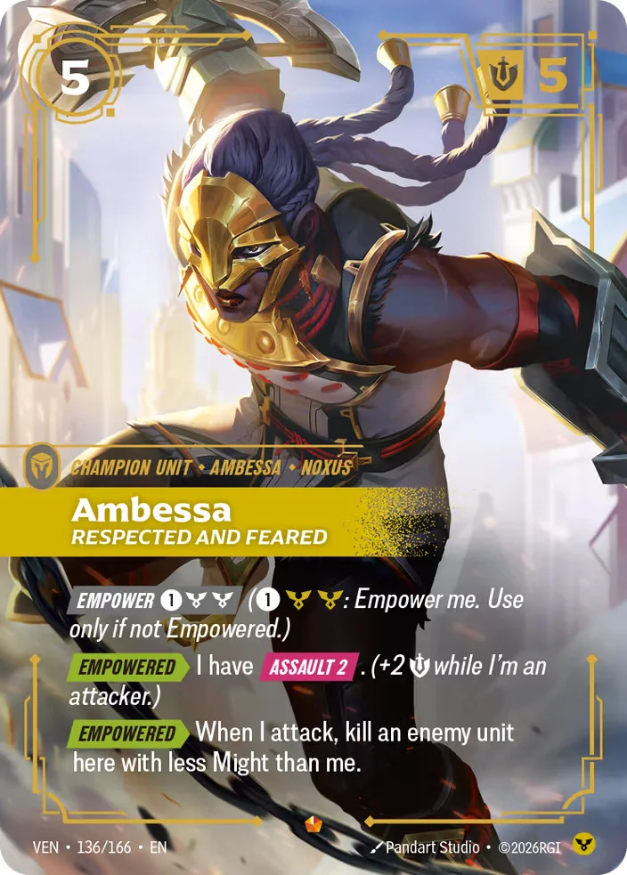Ambessa, Respected and Feared