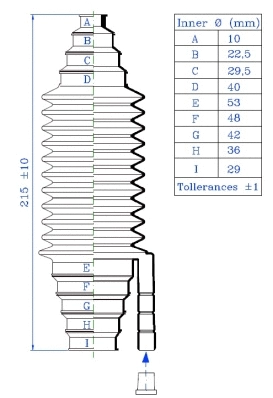 Bellow Kit, steering