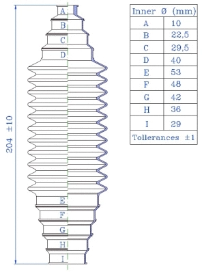 Bellow Kit, steering