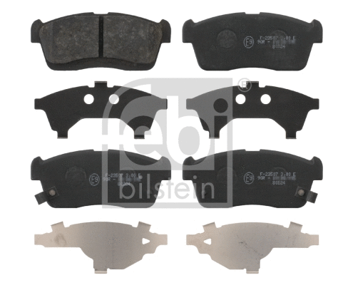 Brake Pad Set, disc brake (16662)