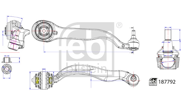 Control/Trailing Arm, wheel suspension (187792)