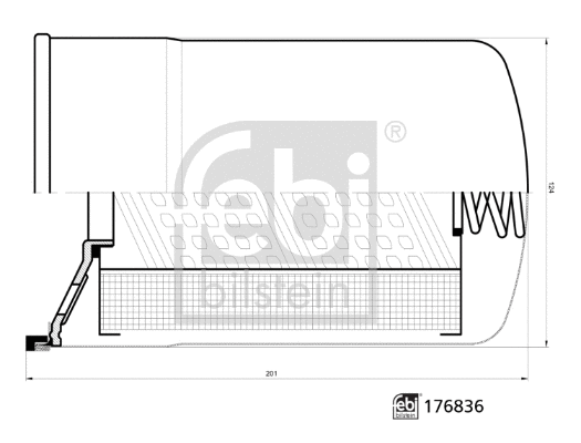 Filter, operating hydraulics (176836)